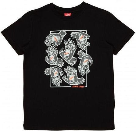 koszulka SANTA CRUZ - Youth Crowd Hand T-Shirt Black (BLACK) rozmiar: 10-12