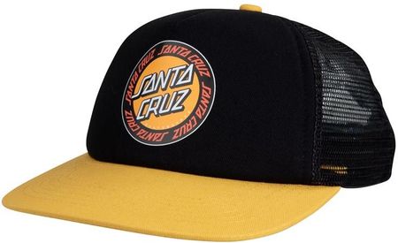 czapka z daszkiem SANTA CRUZ - Youth Outer Ringed Dot Cap Black/Gold (BLACK GOLD) rozmiar: OS