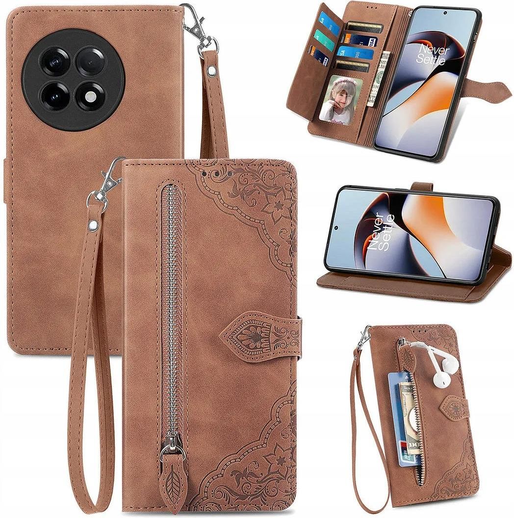 SDTEK Coque pour OnePlus 8 Pro Housse Portefeuille Etui Cuir Flip Noir