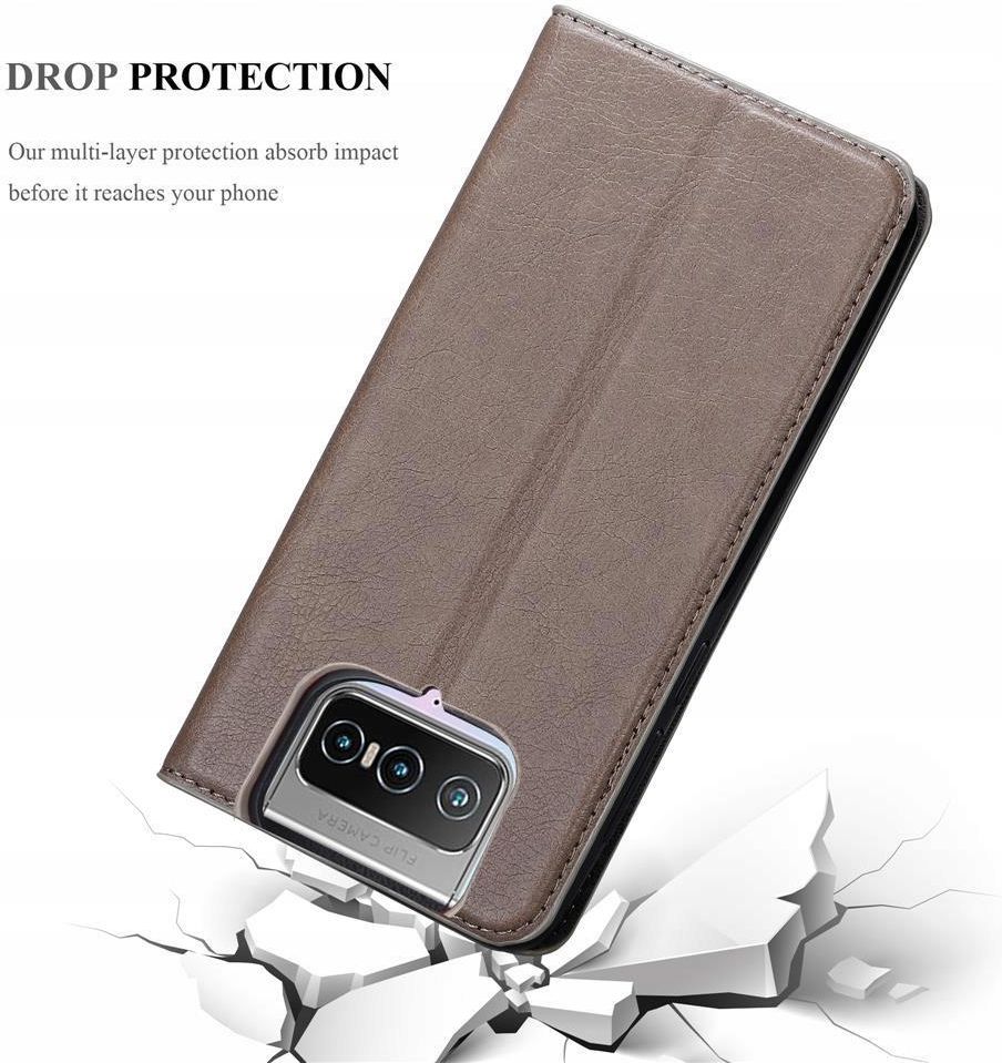 CADORABO Cover In Design Flip Con Chiusura Magnetica, Custodia Per Cellulare Per Zenfone 3 52 Zoll Bruno Caffe 77215195