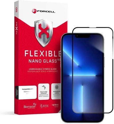 Forcell Flexible 5D - Szkło Hybrydowe Do Iphone 13 Pro Max/14 Plus Czarny