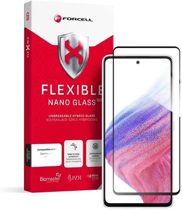 Forcell Flexible 5D - Szkło Hybrydowe Do Samsung Galaxy A53 5G Czarny