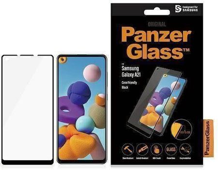 Panzerglass Szkło Hartowane 5D Samsung Galaxy A21 E2E Regular Case Friendly Czarne