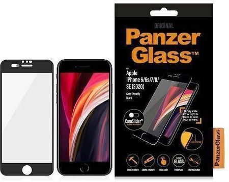 Panzerglass Szkło Hartowane 5D Iphone 6 6S 7 8 Se 2020 2022 E2E Super+ Case Friendly Camslider Czarne