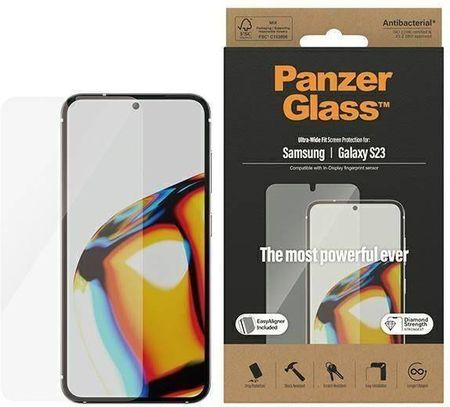 Panzerglass Szkło Hartowane Samsung Galaxy S23 Ultra-Wide Fit Screen Protection Z Aplikatorem 7315