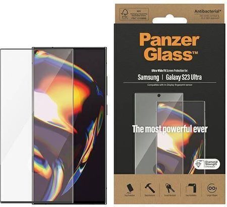 Panzerglass Szkło Hartowane Samsung Galaxy S23 Ultra Ultra-Wide Fit Screen Protection 7324