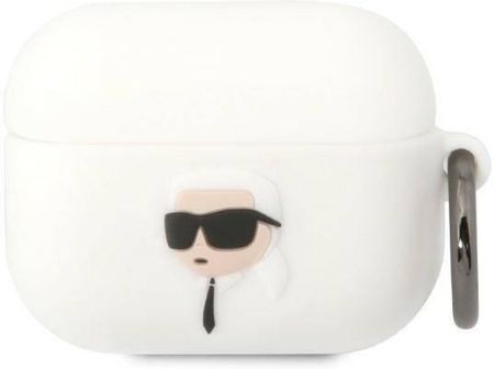 Karl Lagerfeld Etui Apple Airpods Pro Silicone Head 3D Klaprunikh Białe