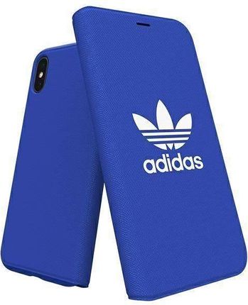 Adidas Oryginalne Etui Iphone X Xs Booklet Case Canvas Niebieskie