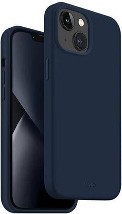 Uniq Etui Lino Iphone 14 Plus 6,7" Niebieski/Marine Blue