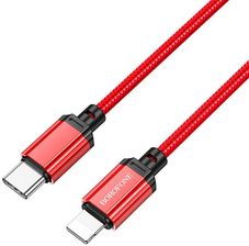 Markowe Borofone Kabel Bx87 Sharp Typ C Na Lightning Pd 20W 1 Metr Czerwony