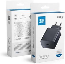 Blue Star Ładowarka Sieciowa Uniwersalna Ze Złączem Usb Typ C 3A 20W Z Funkcją Ładowania Pd I Qc 4.0