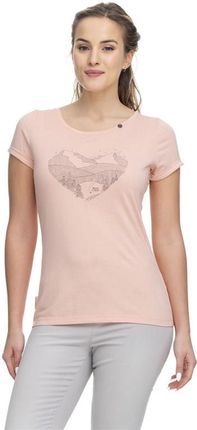 koszulka RAGWEAR - Florah Print Organic Dusty Pink (4061) rozmiar: L