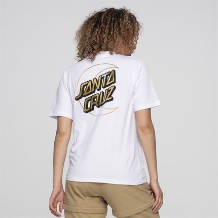 SANTA CRUZ - Holo Moon Dot T-Shirt White (WHITE) rozmiar: 12