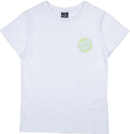 koszulka SANTA CRUZ - Coiled Dot T-Shirt White (WHITE) rozmiar: 10