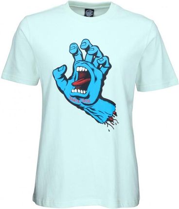 koszulka SANTA CRUZ - Screaming Hand T-Shirt Barely Blue (BARELY BLUE) rozmiar: 14