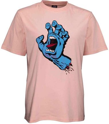 koszulka SANTA CRUZ - Screaming Hand T-Shirt Chalk Pink (CHALK PINK) rozmiar: 10