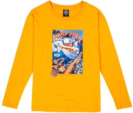 koszulka SANTA CRUZ - Hello Steve L/S Tee Tangerine (TANGERINE) rozmiar: 10