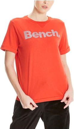 koszulka BENCH - Core Logo T-Shirt August Bright Red (RD038) rozmiar: S