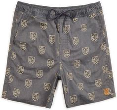 kąpielówki BRIXTON - Parole Trunk Black/Yellow (BKYEL) rozmiar: M