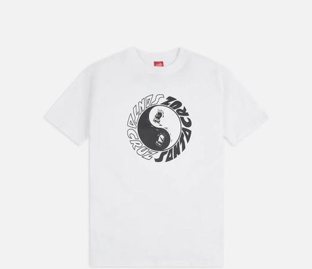 koszulka SANTA CRUZ - Scream Ying Yang T-Shirt White (WHITE) rozmiar: S