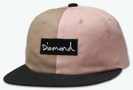 czapka z daszkiem DIAMOND - Split Script 2 Pan Strapback Pink (PNK) rozmiar: OS