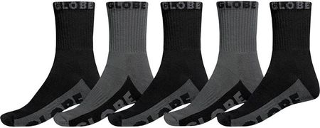 skarpetki GLOBE - Black/Grey Crew Sock 5Pk Black/Grey (BLK-GRY) rozmiar: OS