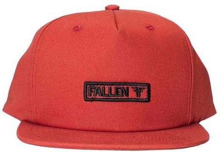 czapka z daszkiem FALLEN - Bar Logo Red (RED) rozmiar: OS