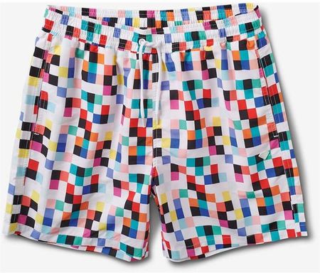 strój kąpielowy DIAMOND - Pixel Board Shorts White (WHT) rozmiar: 2X