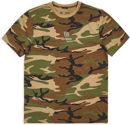 koszulka BRIXTON - Main Label Ii Prt Woodland Camo (WOODC) rozmiar: XL