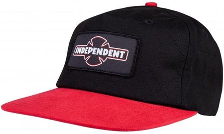 czapka z daszkiem INDEPENDENT - Dual Pinline O.G.B.C 5 Panel Cardinal/Black (CARDINAL-BLACK) rozmiar