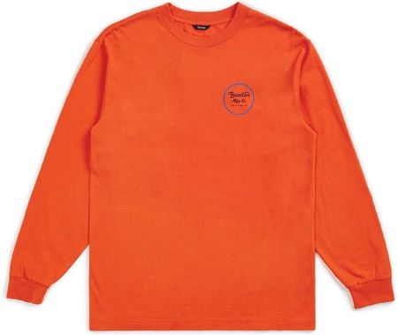 koszulka BRIXTON - Wheeler Ii L/S Stt Orange (ORNGE) rozmiar: M