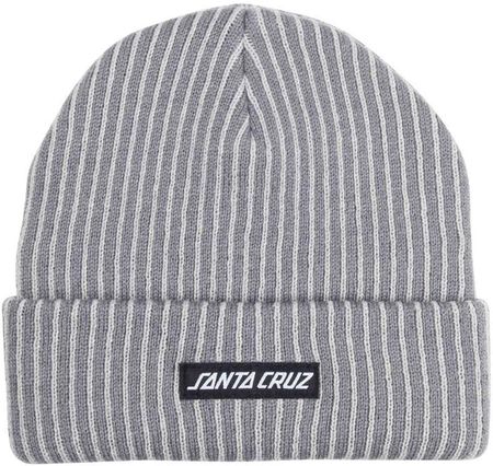 czapka zimowa SANTA CRUZ - Strip Label Beanie Steel/Grey (STEEL-GREY) rozmiar: OS