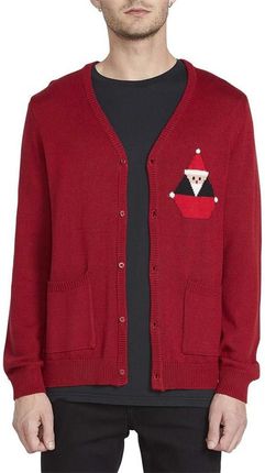 sweter VOLCOM - Santastone Cardigan Deep Red (DRE) rozmiar: M
