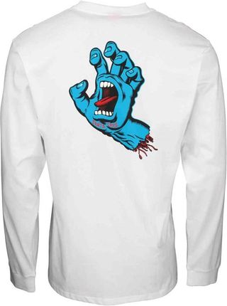 koszulka SANTA CRUZ - Screaming Hand Chest L/S Tee White (WHITE) rozmiar: L