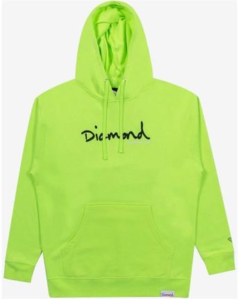 bluza DIAMOND - Shimmer Og Scrpit Hoodie Safety Green (SFGN) rozmiar: L