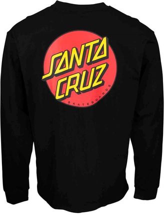 koszulka SANTA CRUZ - Classic Dot Chest L/S T-Shirt Black (BLACK) rozmiar: L