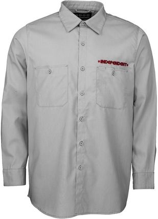 koszula INDEPENDENT - Grindstone Work Shirt Pale Grey (PALE GREY ) rozmiar: M