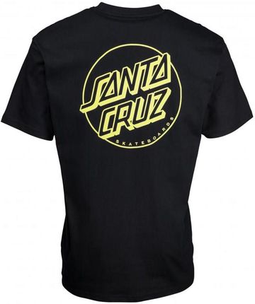 koszulka SANTA CRUZ - Opus Dot Stripe T-Shirt Black-Yellow (BLACK-YELLOW) rozmiar: S