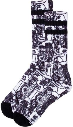 skarpetki SANTA CRUZ - Kendall Catalog Sock White/Black (WHITE-BLACK) rozmiar: OS