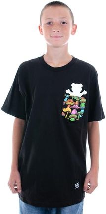 koszulka GRIZZLY - Fungi Pocket Bear Tee Black (BLK) rozmiar: S
