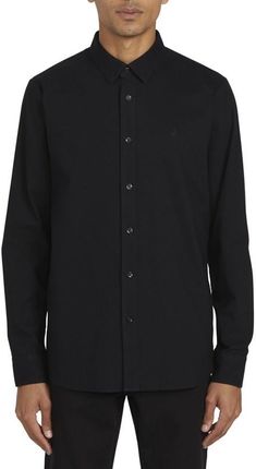 koszula VOLCOM - Oxford Stretch L-S New Black (NBK) rozmiar: S
