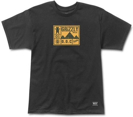 koszulka GRIZZLY - Back Trail SS Tee Black (BLK) rozmiar: M