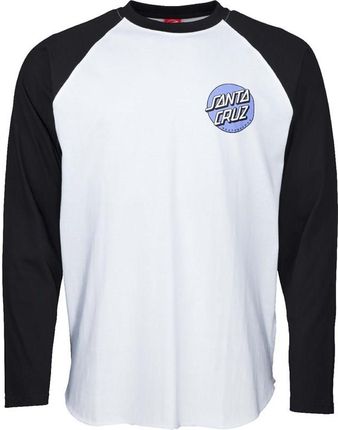 koszulka SANTA CRUZ - Rob Dot 2 L/S Baseball Top Black/White (BLACK-WHITE) rozmiar: S