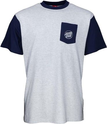 koszulka SANTA CRUZ - Outline Hand T-Shirt Dark Navy/Athletic Heather (DARK NAVY-ATHLETIC H) rozmiar