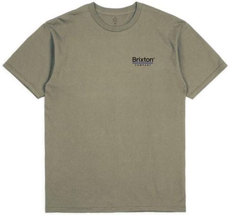 koszulka BRIXTON - Palmer Line S-S Stt Worn Wash Military Olive (WWMLO) rozmiar: L