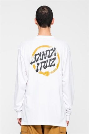 koszulka SANTA CRUZ - Mako Dot L S T-Shirt White (WHITE) rozmiar: L