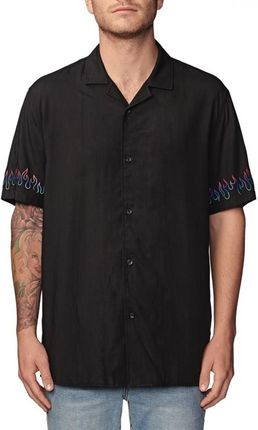koszula GLOBE - Blazed Ss Shirt Black (BLK) rozmiar: L