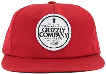czapka z daszkiem GRIZZLY - Grip Better Snapback Red (RED) rozmiar: OS