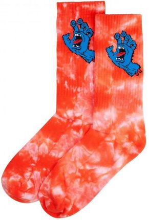 skarpetki SANTA CRUZ - Screaming Hand Tie Dye Sock Red Tie Dye (RED TIE DYE) rozmiar: OS