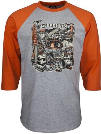 koszulka INDEPENDENT - Crust Baseball Top Rust/Dark Heather (RUST-DARK HEATHER) rozmiar: L